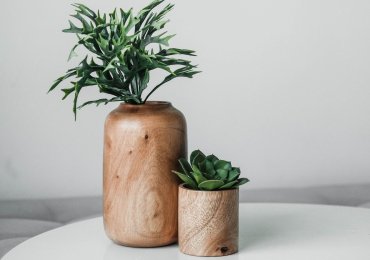 Wooden Vase