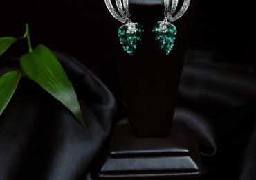 Silver Diamond Earrings